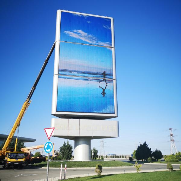 Специальное размеры Высокая яркость P6 Наружный фасадный светодиодный экран с средним источником питания