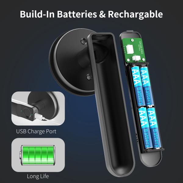 Biometric Door Lock, Fingerprint Door Lock, Keyless Entry Door Lock with Handle, 100 Fingerprints Smart Door Lock