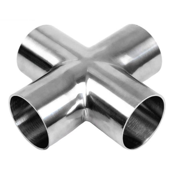 316 316L Sanitary Weld Fittings Stainless Steel 3 Inch Sanitary Pipe Connection Weld Cross
