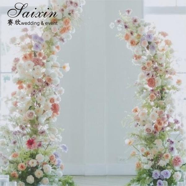 Свадебное украшение Фон арка набор корова дверь свадьба искусственная цветочная поддержка арка фон