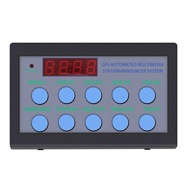 MJK Bus Station/Stop GPS & 4G Module Voice Automatic or Manual Announcer Metal Digital Signage