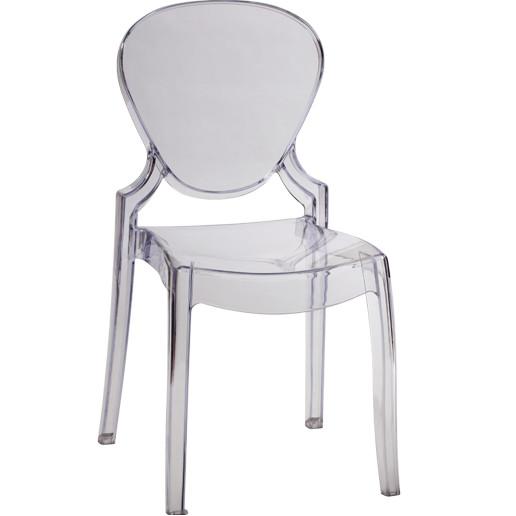 plastic clear Queen 650 Chair transparent plastic queen chair dining furniture