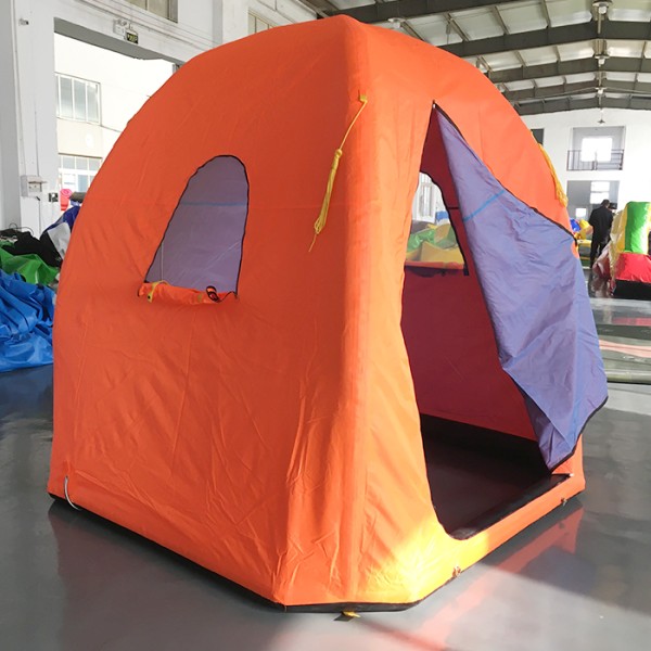Roof Top Inflatable Tent with Skylight Four-Season Double Layer Camping Shelter PVC Material Custom Logo Custom Size
