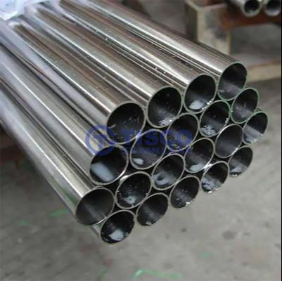 Tubo de tubos de aço inoxidável de cor escura para comprimento personalizável e tipo de linha de soldagem ERW