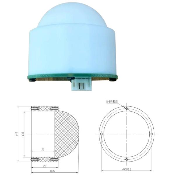 RS485 Communication KLM800 Radar Level Sensor Module for -20~70℃ Environments