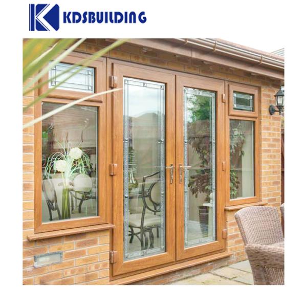 Precio barato Balcón de alta velocidad Fabricación exterior Puerta de PVC sólida para casas