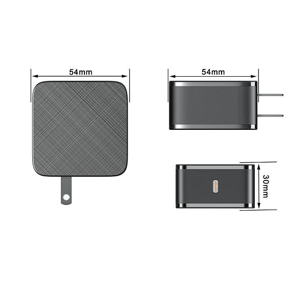 Plastic US EU DOE VI PD 65W GaN Mobile Cable Charger