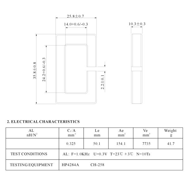 Hall Effect Current Sensor Core Split Gapped Ferrite Core