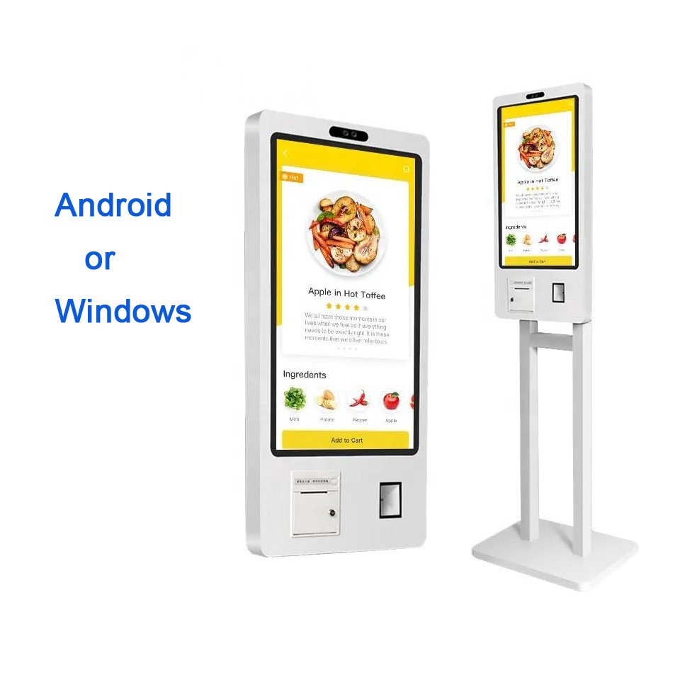 Fast Food Restaurant Self Ordering Kiosk Cashier Terminal VESA Mount