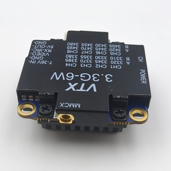 3310-3495MHz Vtx Long Range Fpv 7-36V Voltage 6W Power Vtx Video Transmitter