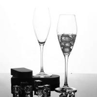 Forme de tulipe transparente Champagne verre cristallin sans plomb Vin rouge