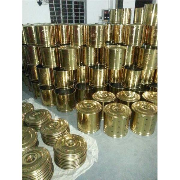 Stainless Steel Bucket Artwork PVD Vacuum Titanium Nitride Coating Machine For Golden Color