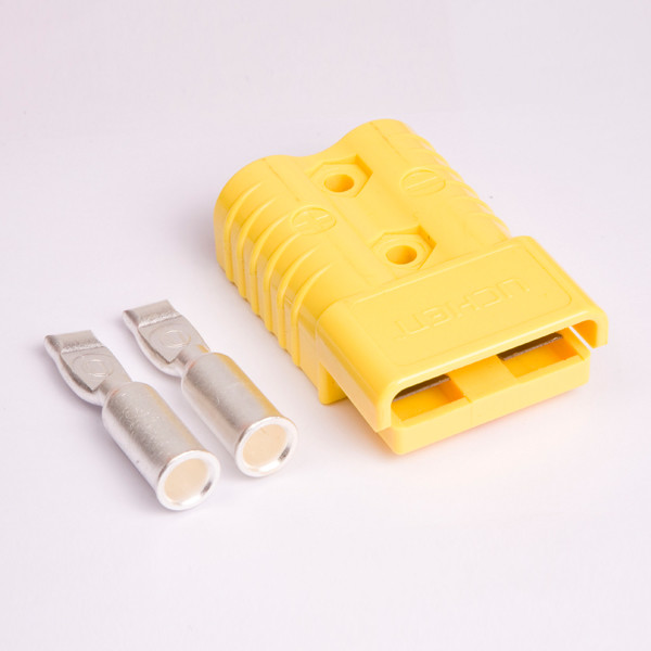 50A Rated Current SC50 Forklift Bipolar Quick Plug Connector Main Material PC110U T2 Silver Plated Terminals