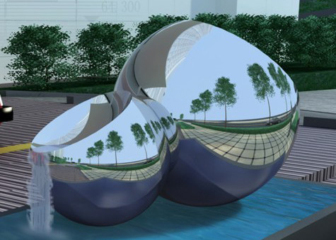 На открытом воздухе особенность воды нержавеющей стали с установкой фонтана легкой