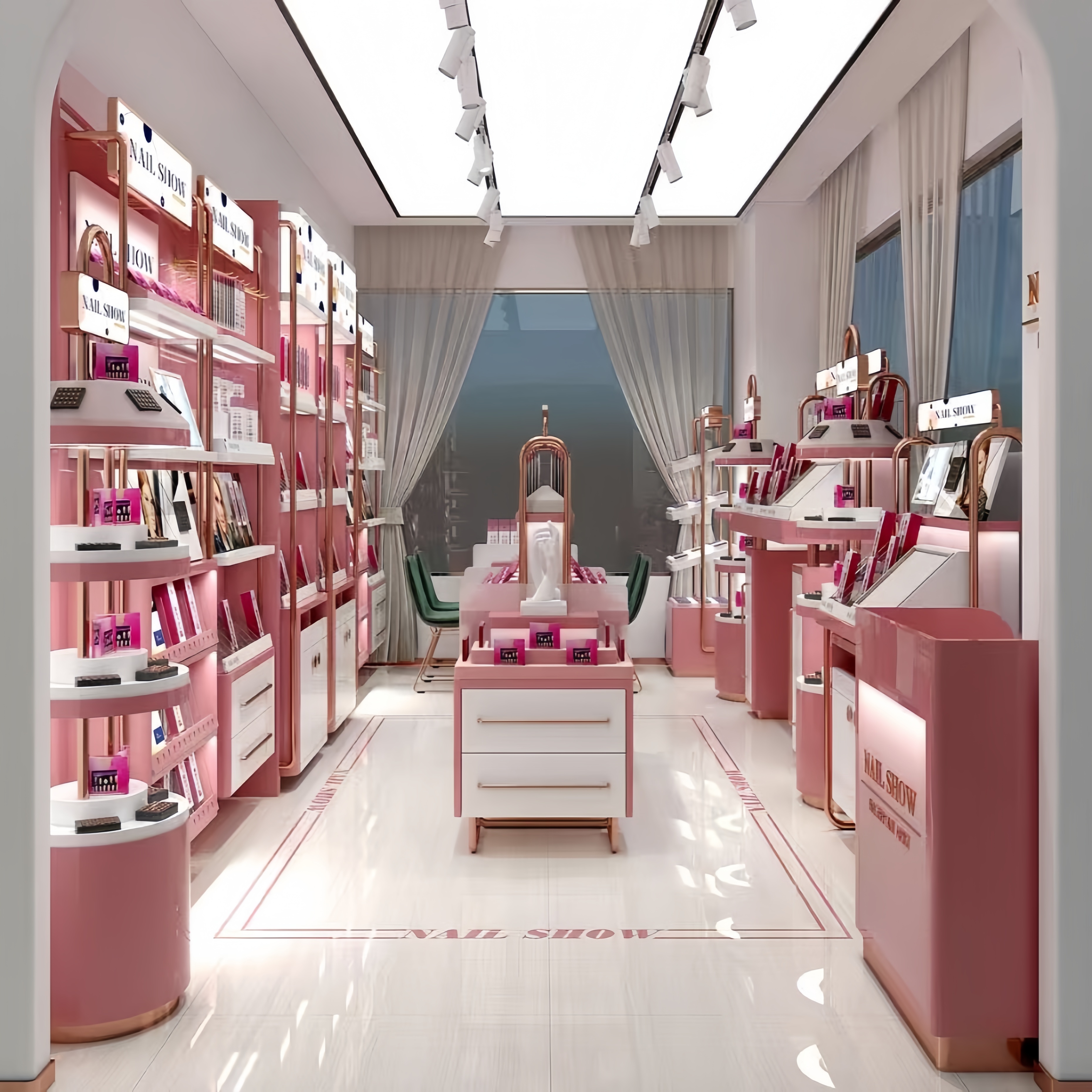 Tailored Retail Showcase Furniture, Professional Design for Shopping Mall & Beauty Store
