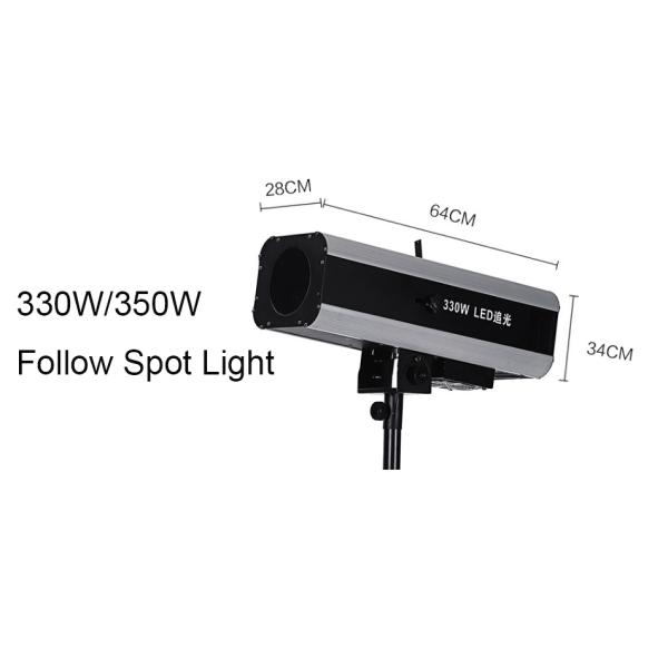 5 Colors LED Theater Spotlights 330w LED Follow Spotlight Stage Lighting With Zoom