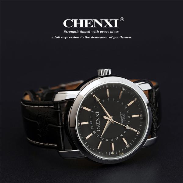 2015 L023A Colorful Dial Watch Very Cheap Watches Made in China PU Leather Watch Stainless Steel Caseback Quartz Watch