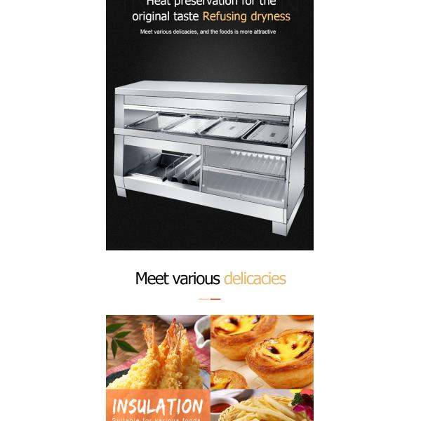3 в 1 комбинированный шкаф для еды отопление дисплей нержавеющая сталь акриловый столешницы коммерческий