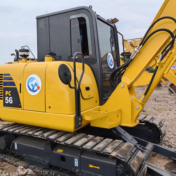 5T Tracked Small Used Komatsu Excavators PC56-7 Hydraulic Crawler