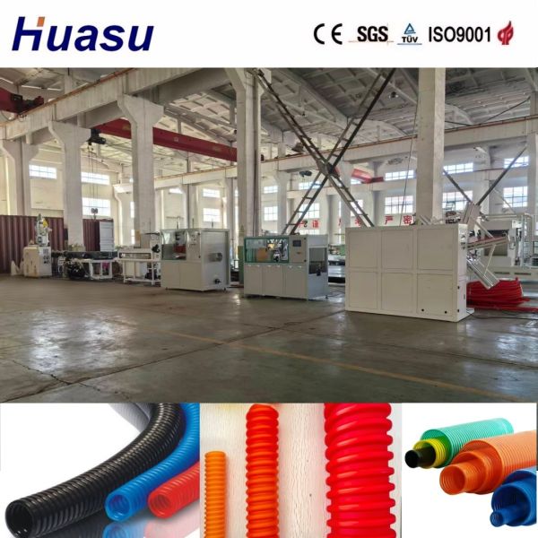 PLC Controlled Full Automatic Single Wall Corrugated Pipe Extrusion Line for 32-1600mm Pipe Diameter