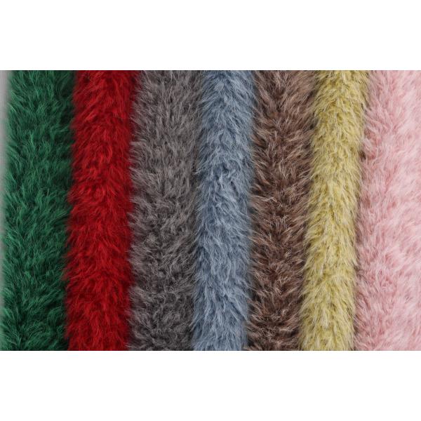 Recycled 100% Polyester Fabric Plush Thick Faux Fur Noble Consort Toka Fur Suede Composite Fabric Women's Clothing Bag Shoes