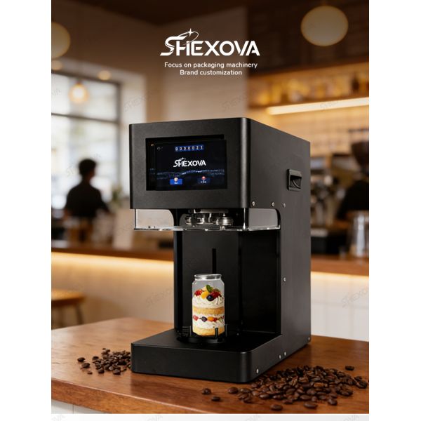 Non Rotating 110V 220V Electric Desktop Automatic Can Sealer Machine For Bubble Tea Shop