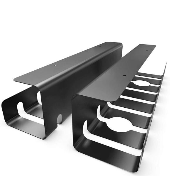 No Drilling Required Cable Tray for Standing Desk in Office and Home Cable Management