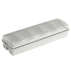 110V 220V SMD 2835 White LED Surface Mounted Waterproof Emergency Light PC Diffuser IP65 EL015EM