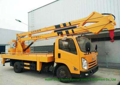 JMC Knuckle Boom Truck Mounted Aerial Work Platform , 18 Meter Bucket Lift Truck