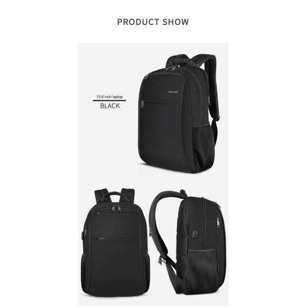 Anti Bacterial Theft Usb Charging Business Travel Backpacks 15.6 Inches