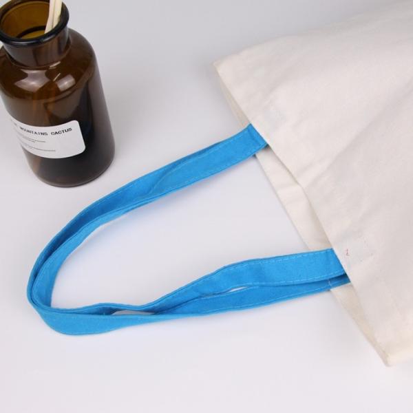 Personalized Ribbon Cotton Printable Reusable Shopping Bags / Ladies Canvas Bag