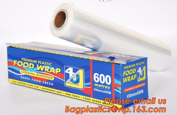 surface protection PE best fresh cling film, China stretch cling wrap manufacturer pe food wrap with sample