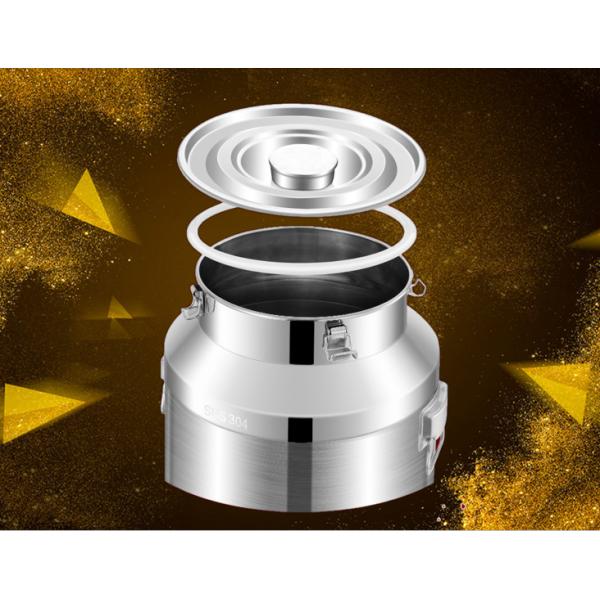 Metal Condensed SS Storage Containers 15L Milk Pail With Lid