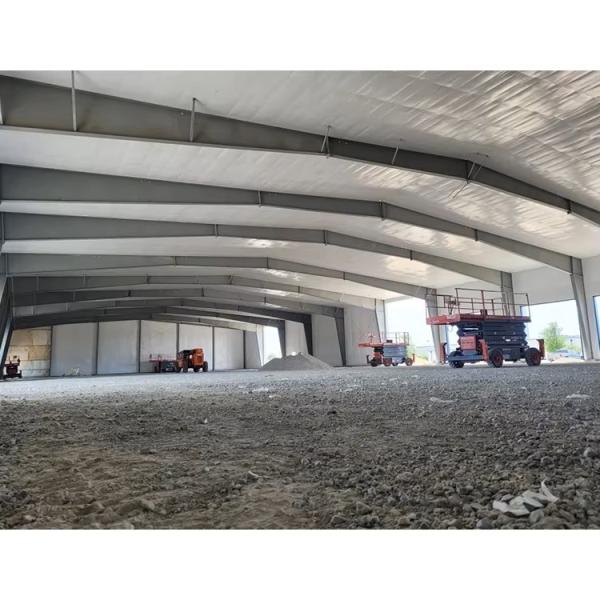 Construção de escritórios de estrutura de aço modular perfeita para ginásio