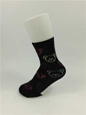 Slip Resistant Colorful 100 Percent Cotton Socks Kids With Elastane Material