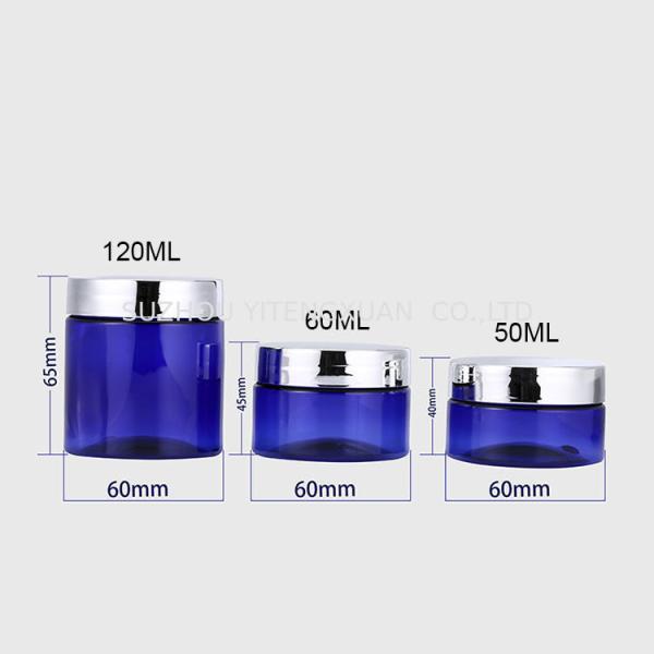 50 60 120ml Glass Cream Jars , Beauty Cream Jars Cosmetic Packaging With Screw Top Lids