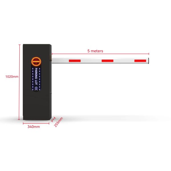 OEM Remote Control 10 Million Operating Times 0.6s Open Time Parking Boom Gate with 2mm Iron Cabinet