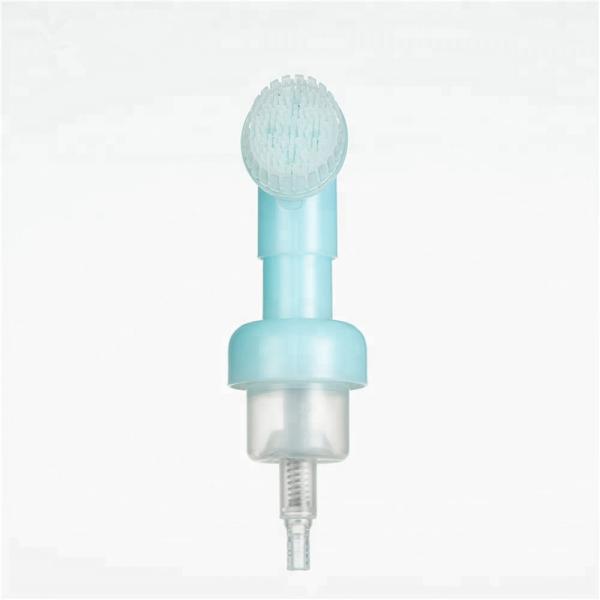 30mm Solid White Foam Pump Dispenser With Soft And Food Grade Silicone Brush