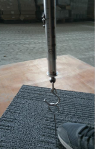Washable 50x50cm PP Conference Room Commercial Carpet Tile with Pile Weight 520g/sqm