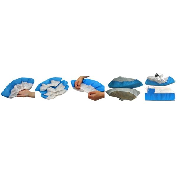 Personal Care Disposable Nonwoven Shoe Cover With CPE Sole