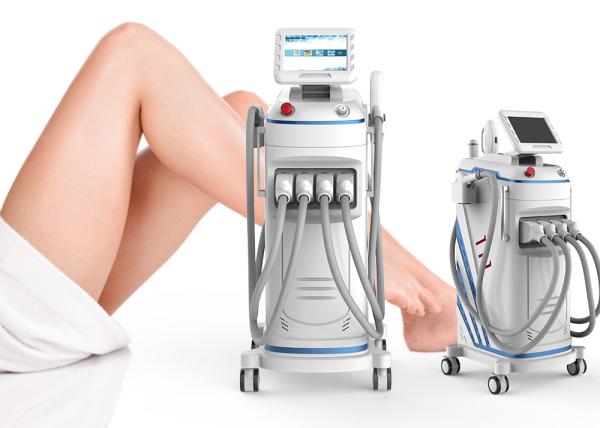 Ice Cooling Laser Beauty Equipment / Nd Yag Laser Hair Removal Machine With Touch Screen