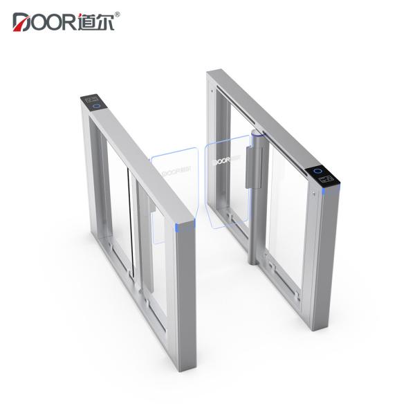 Porta de velocidade magro da liga de alumínio com relação automática do contato seco do torniquete do servo motor