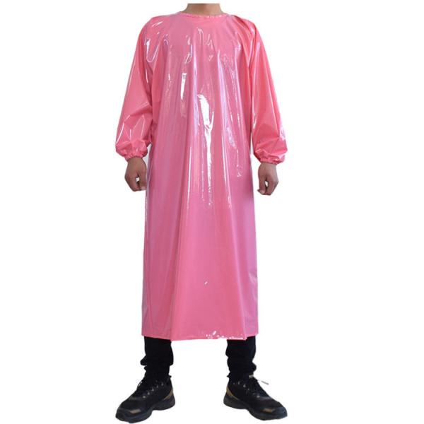Waterproof And Oil-Proof Food-Grade TPU Long Sleeve Apron Thickened pvc waterproof oil resistant long sleeve apron