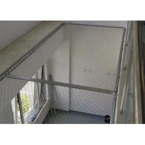 2mm stainless steel cable mesh 40mm For Shopping Mall Safety Fence