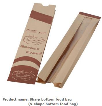 Cheap Brown Paper Shopping Bags With No Handle Bread Paper Bag Food Grade Kraft Paper Bag,Stand Up Brown Wholesale Dispo