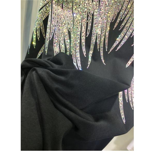 Personalised Rhinestone T Shirts Women'S Graphic 300gsm Cotton Short Sleeves