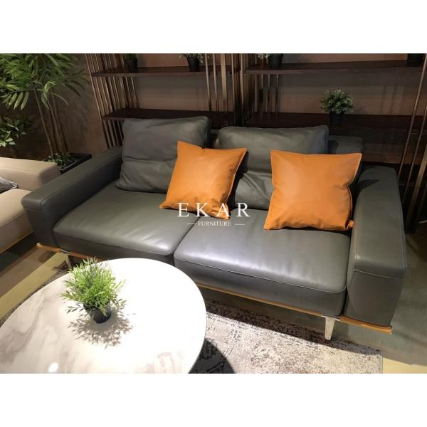 High End Modern Home Furniture Sectional L Shaped Fabric Couch Living Room Sofa