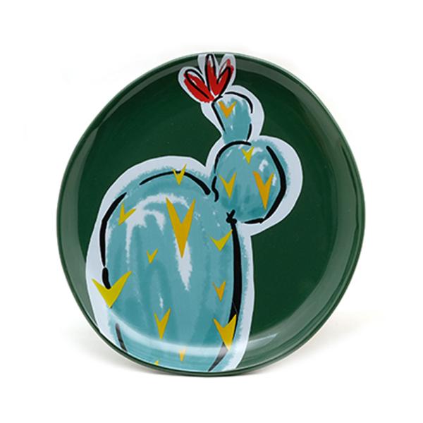 8.8 дюймовые кактусовые растения керамическая салата тарелка обеденная тарелка весной летом