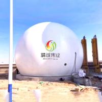 Tanque de gás metano anticorrosão PES/PVC/PDFE para armazenamento em forma redonda