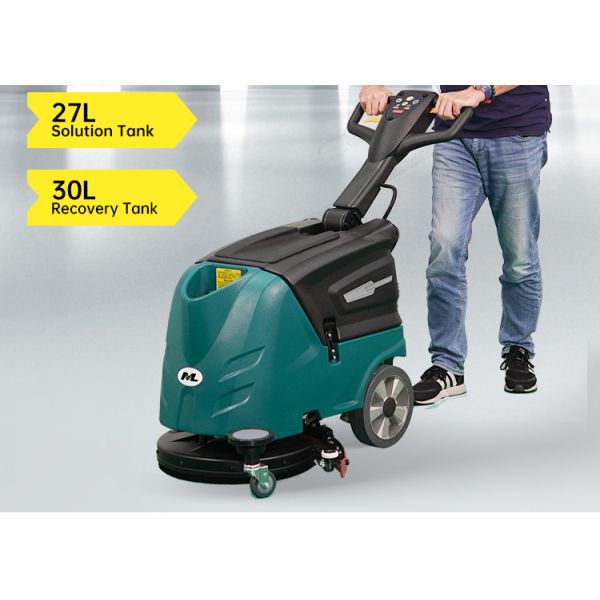 OEM Industrial Walk Behind Floor Scrubber Hand Push 30L 24V